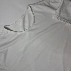 BYLT Premium Basics Drop Cut S/S Shirt Large L Off White Cream BYLT Blend Tee